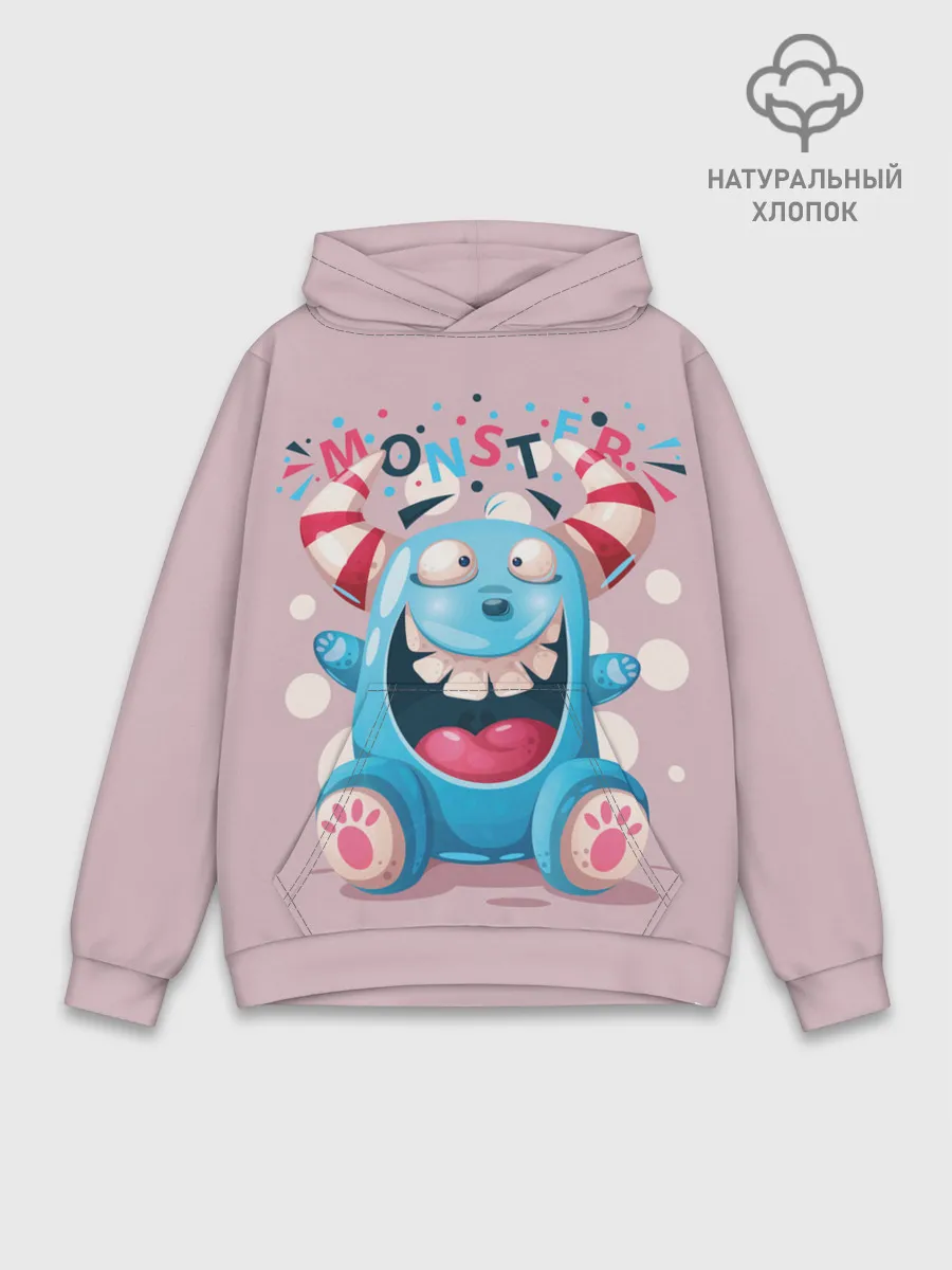 Худи мужской база хлопок / MONSTER