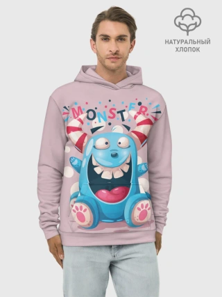 Худи мужской база хлопок / MONSTER