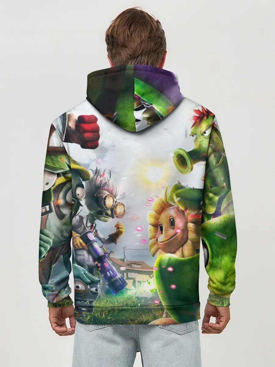 Худи мужской база хлопок / Plants vs Zombies.
