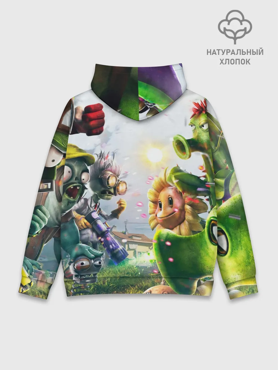 Худи мужской база хлопок / Plants vs Zombies.