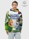 Худи мужской база хлопок / Plants vs Zombies.