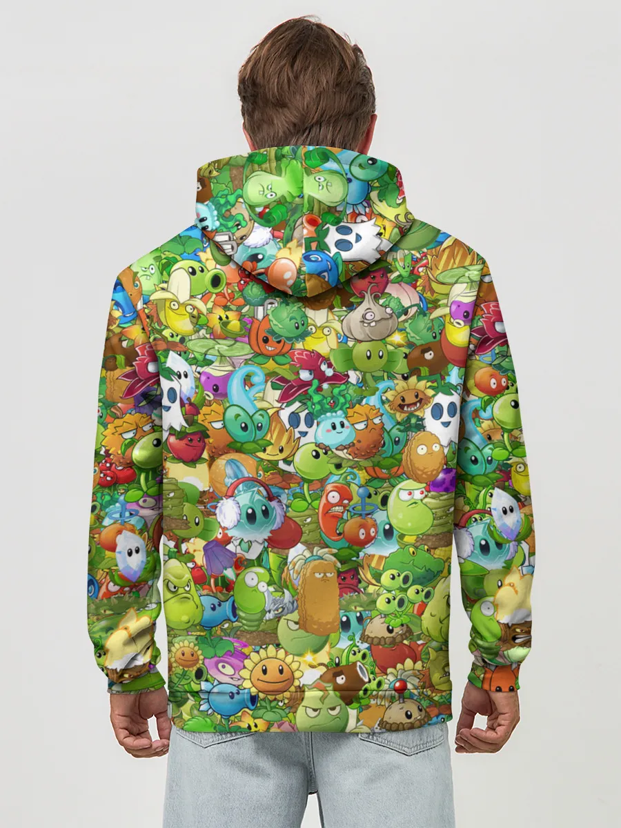 Худи мужской база хлопок / PLANTS VS ZOMBIES