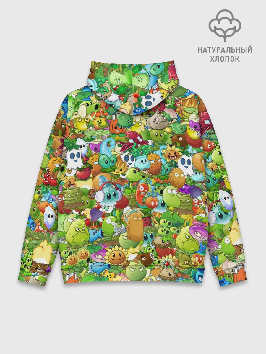 Худи мужской база хлопок / PLANTS VS ZOMBIES