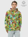Худи мужской база хлопок / PLANTS VS ZOMBIES