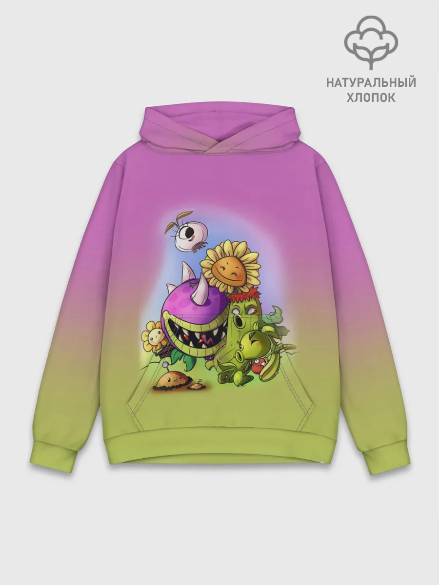 Худи мужской база хлопок / Plants vs. Zombies