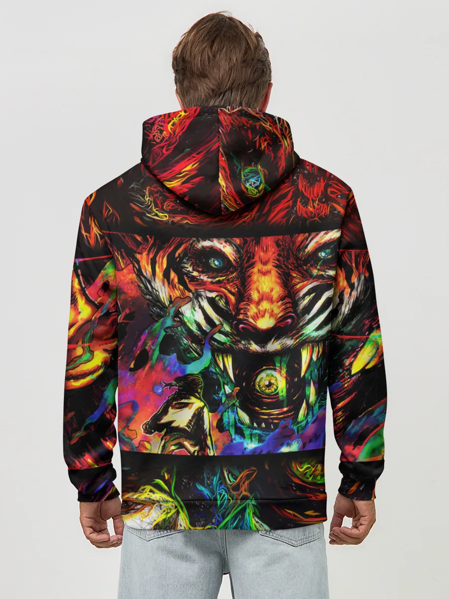 Худи мужской база хлопок / HOTLINE MIAMI