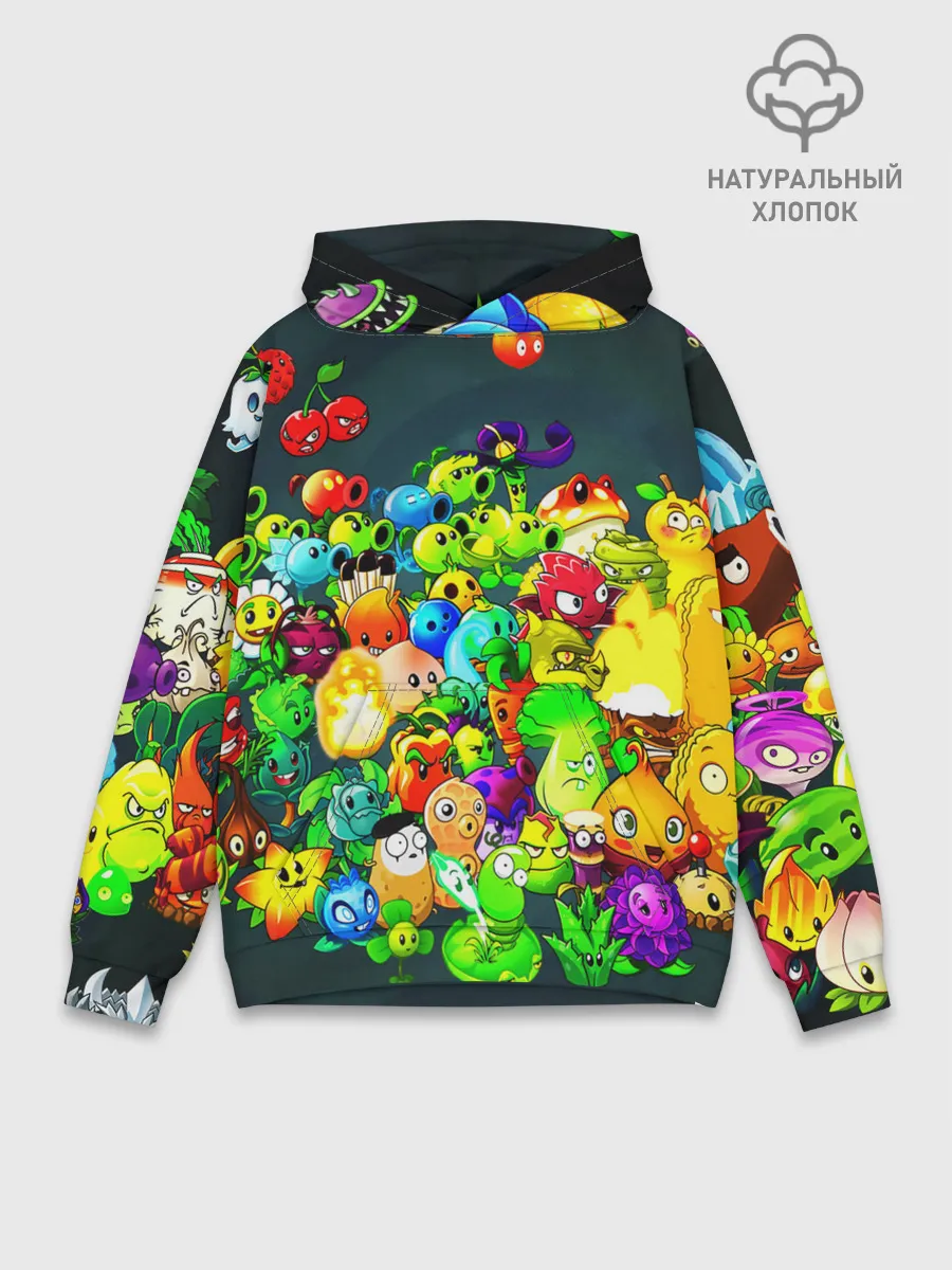 Худи мужской база хлопок / Plants vs. Zombies