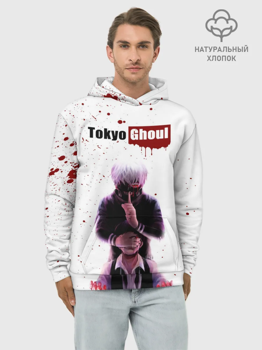 Худи мужской база хлопок / Токийский гуль