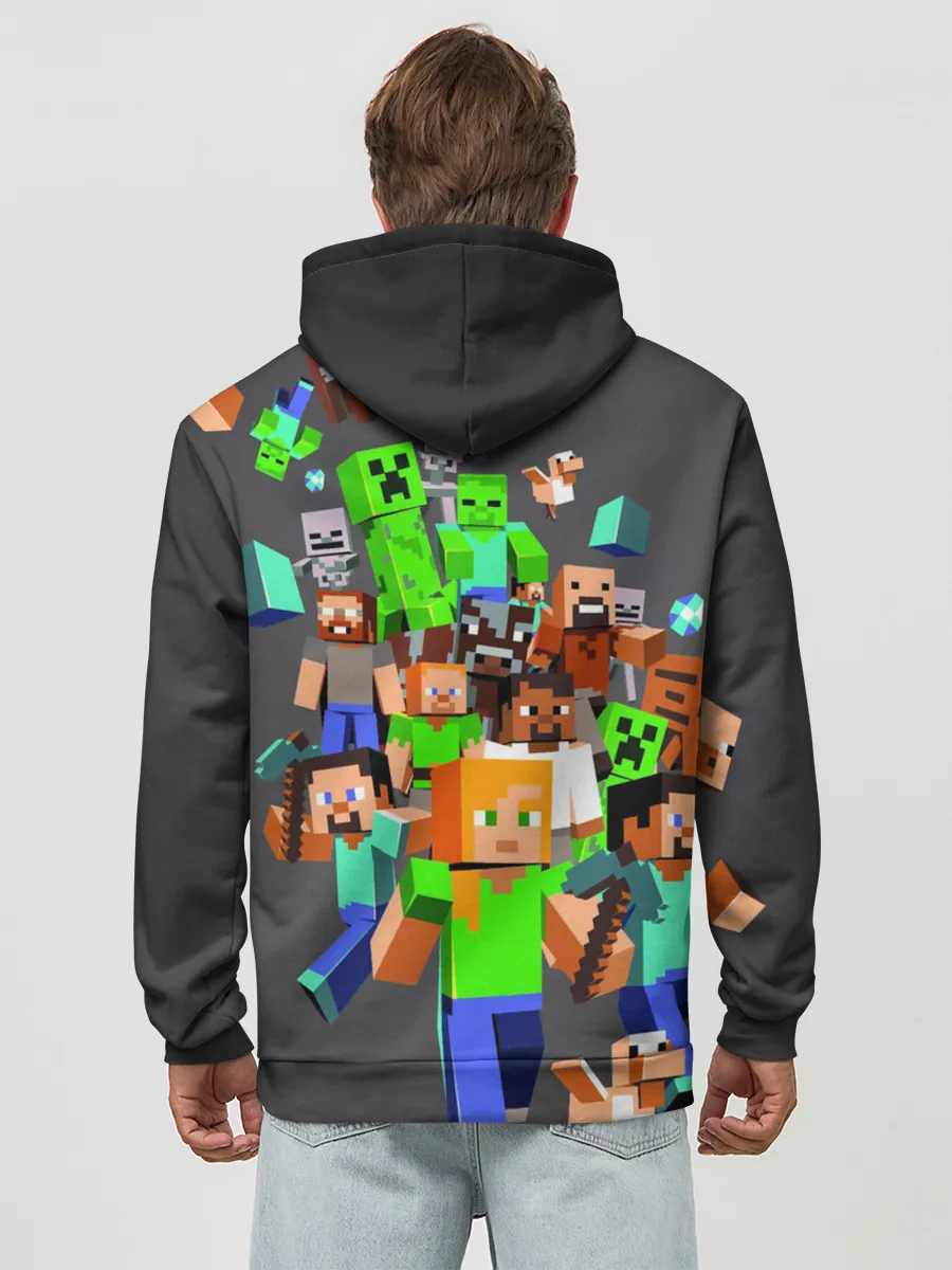 Худи мужской база хлопок / MINECRAFT ONLINE