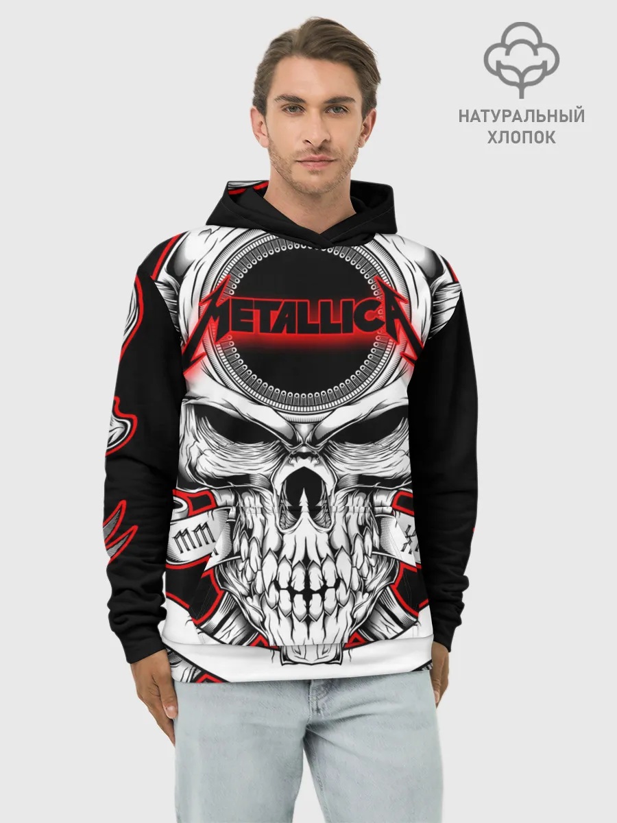Худи мужской база хлопок / Metallica