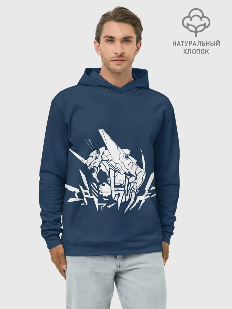 Худи мужской база хлопок / Символика Евангелион