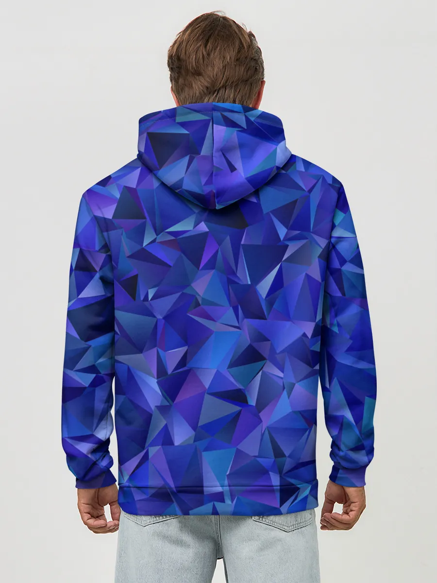 Худи мужской база хлопок / НЕОНОВЫЕ КРИСТАЛЫ