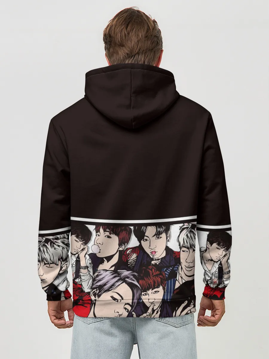 Худи мужской база хлопок / BTS