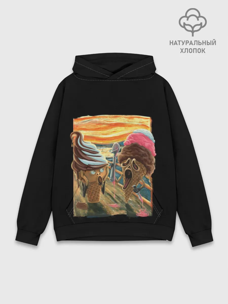 Худи мужской база хлопок / Ice Scream