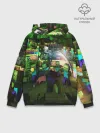 Худи мужской база хлопок / MINECRAFT Creeper