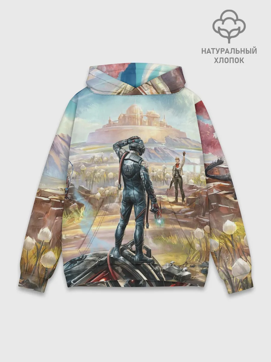 Худи мужской база хлопок / The Outer Worlds