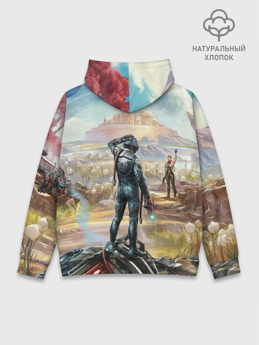 Худи мужской база хлопок / The Outer Worlds