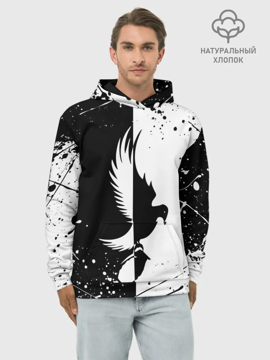 Худи мужской база хлопок / HOLLYWOOD UNDEAD