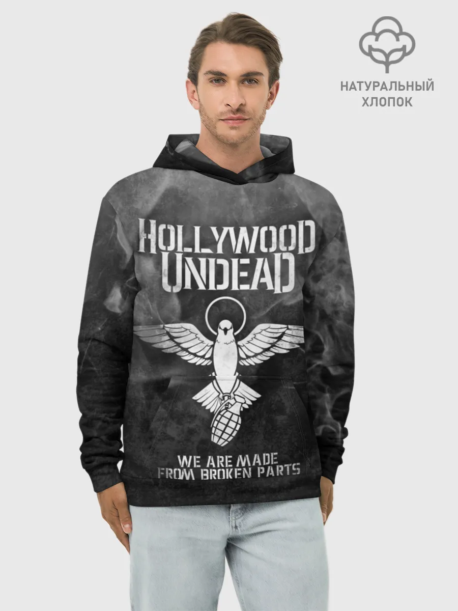 Худи мужской база хлопок / Hollywood Undead