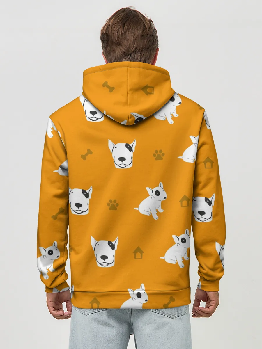 Худи мужской база хлопок / Английский бультерьер