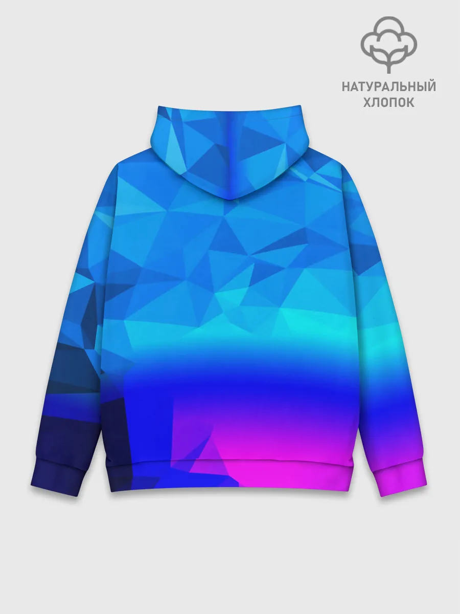 Худи мужской база хлопок / ABSTRACT NEON