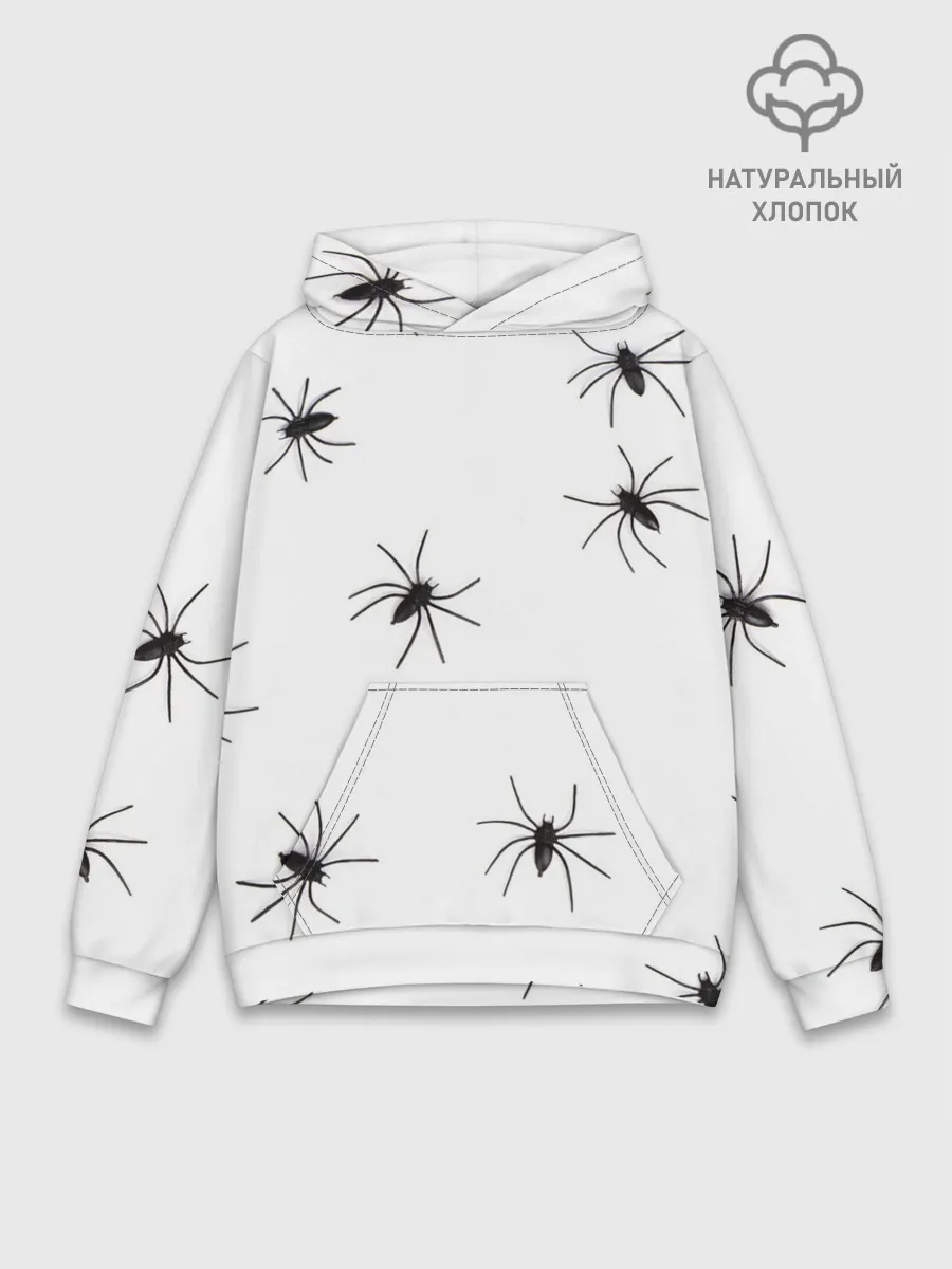 Худи мужской база хлопок / Пауки