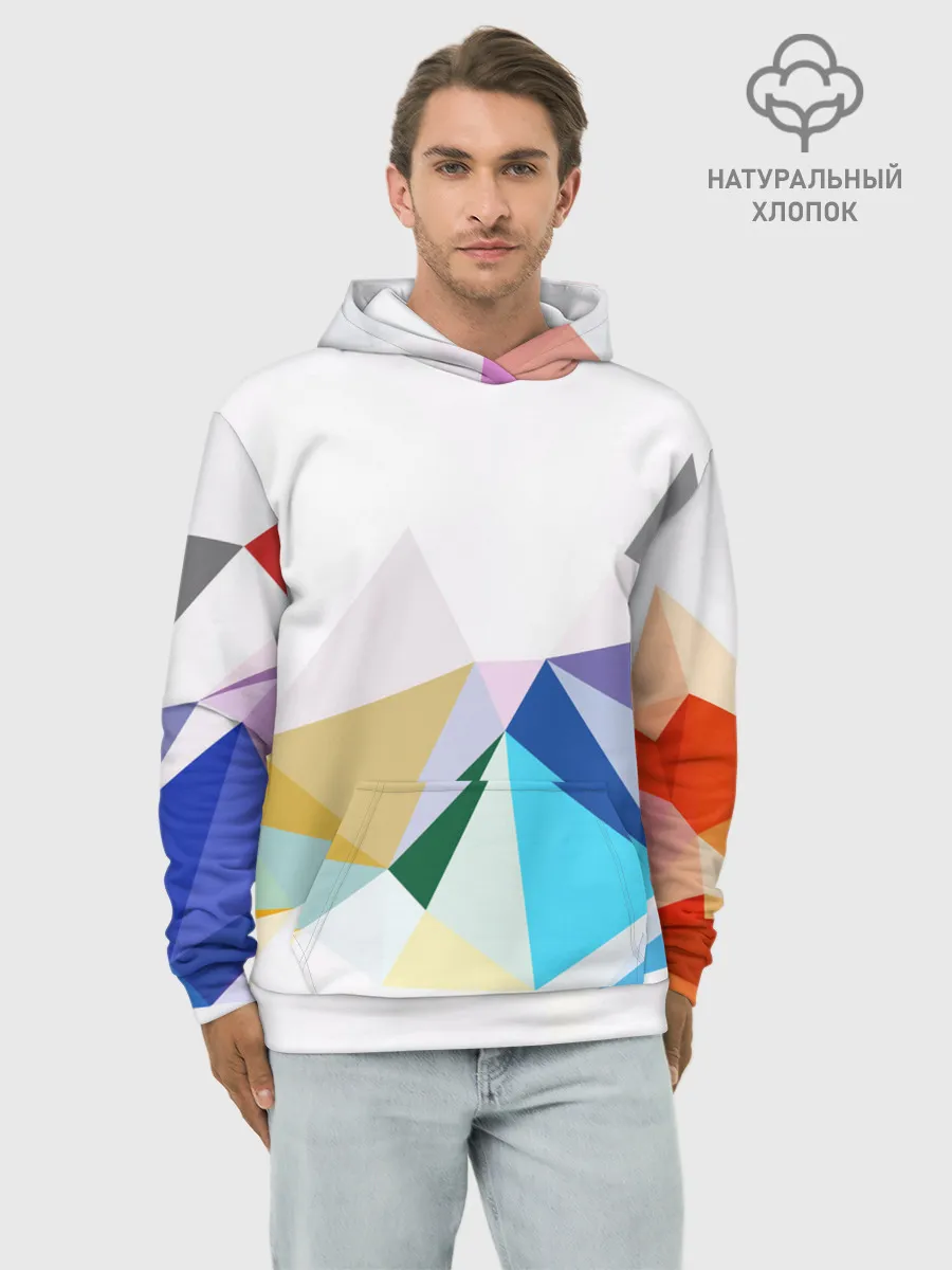 Худи мужской база хлопок / GEOMETRY