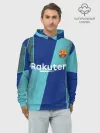 Худи мужской база хлопок / Barcelona PreMatch kit