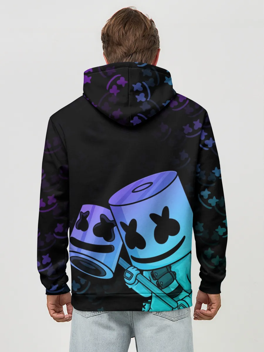 Худи мужской база хлопок / FORTNITE MARSHMELLO