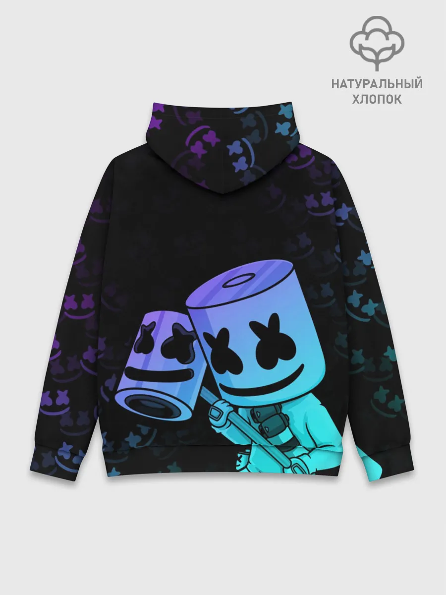 Худи мужской база хлопок / FORTNITE MARSHMELLO