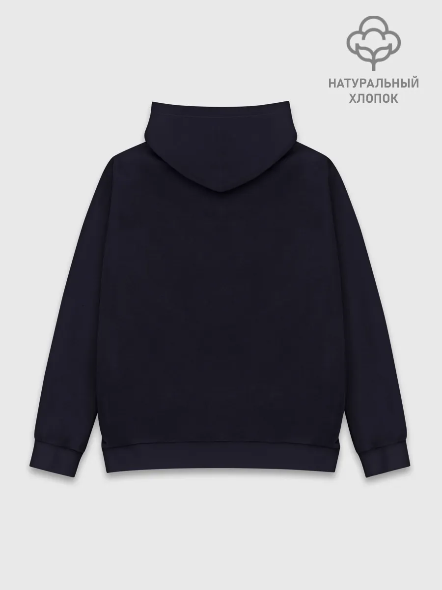 Худи мужской база хлопок / Неоновая сова