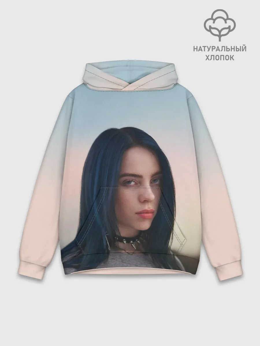 Худи мужской база хлопок / Билли Айлиш