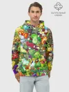 Худи мужской база хлопок / Plants vs Zombies