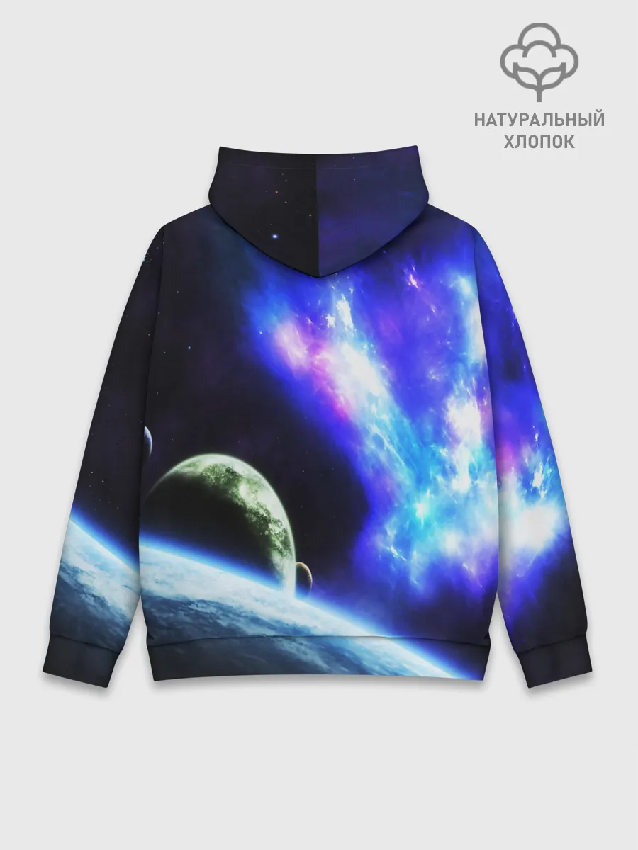 Худи мужской база хлопок / ЗЕМЛЯ