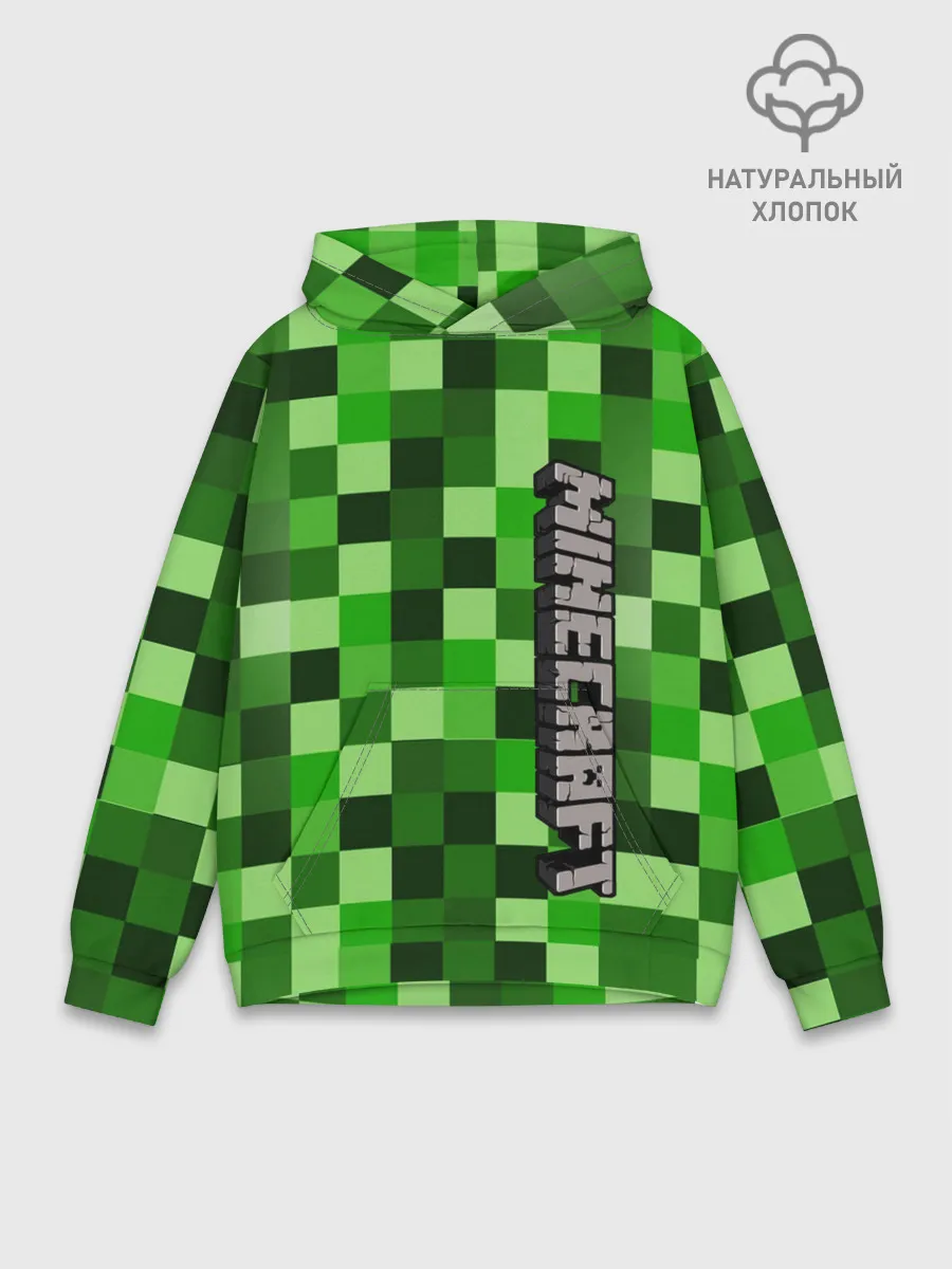 Худи мужской база хлопок / MINECRAFT