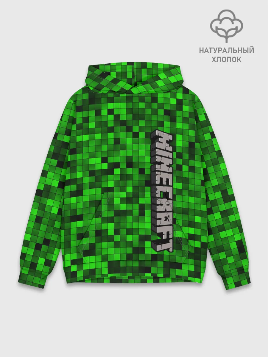 Худи мужской база хлопок / MINECRAFT