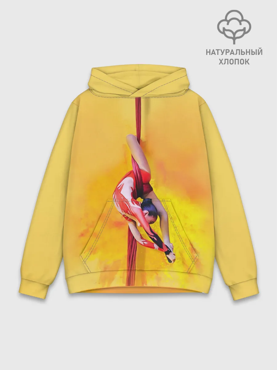 Худи мужской база хлопок / Гимнастика на полотнах