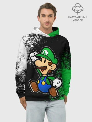 Худи мужской база хлопок / Luigis Mansion