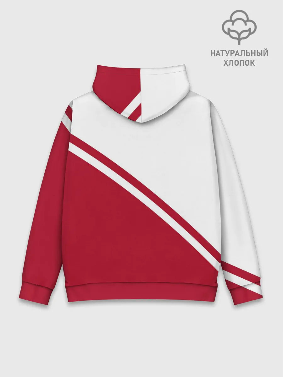 Худи мужской база хлопок / Chicago Bulls Red-White