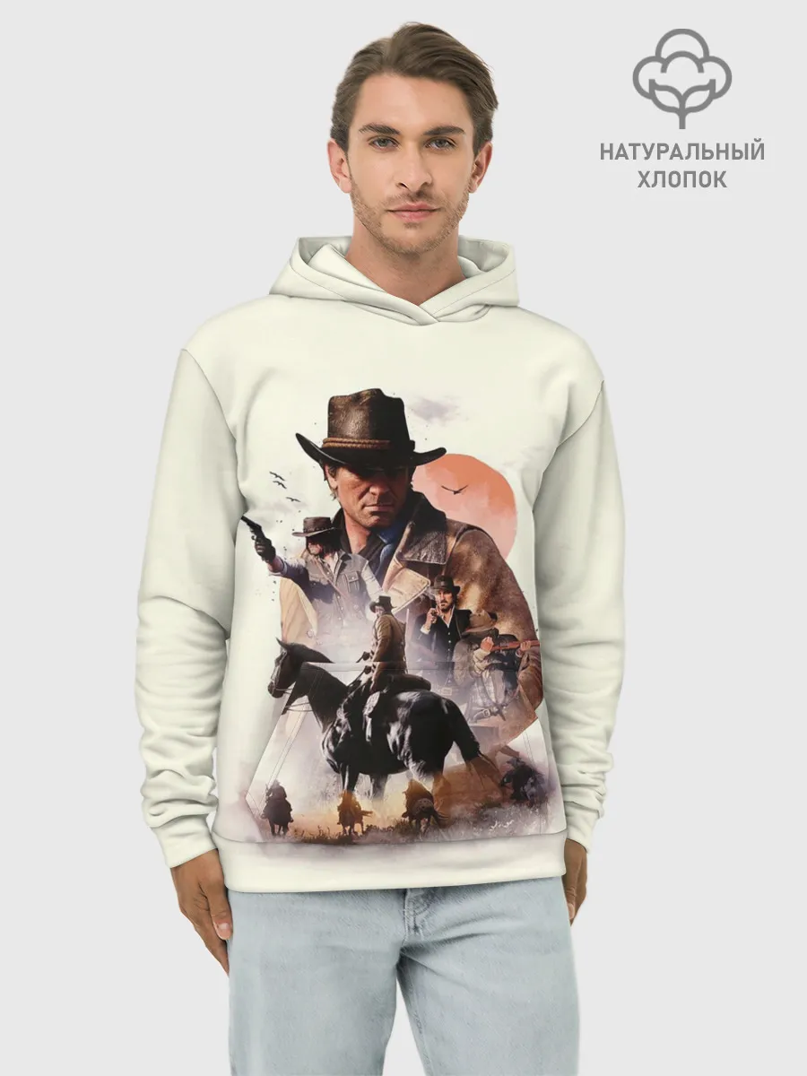 Худи мужской база хлопок / red dead redemption 2 Art