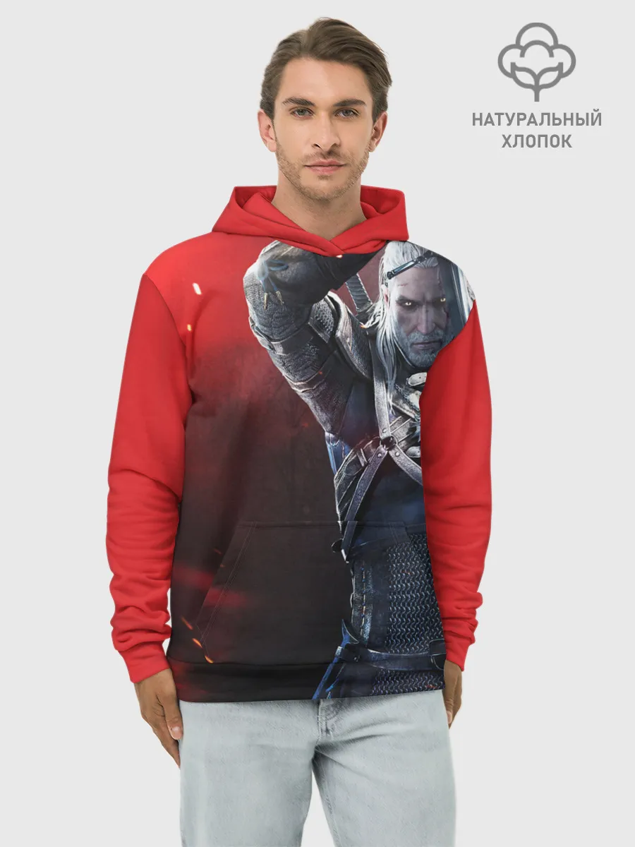 Худи мужской база хлопок / ВЕДЬМАК