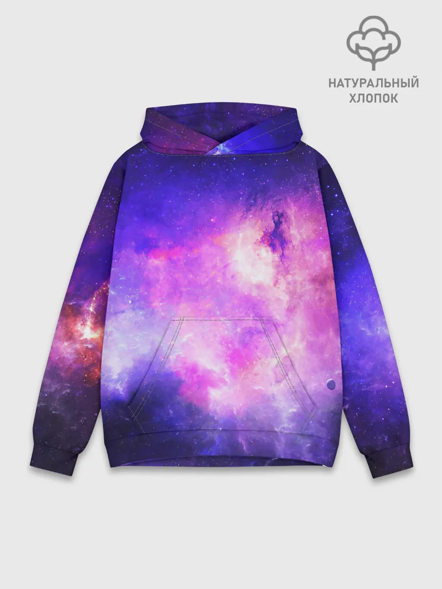 Худи мужской база хлопок / КОСМИЧЕСКИЕ КРАСКИ