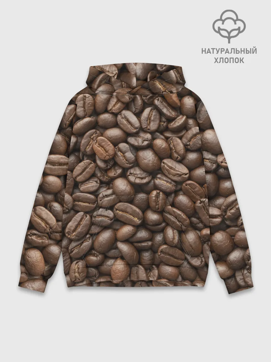 Худи мужской база хлопок / Coffee