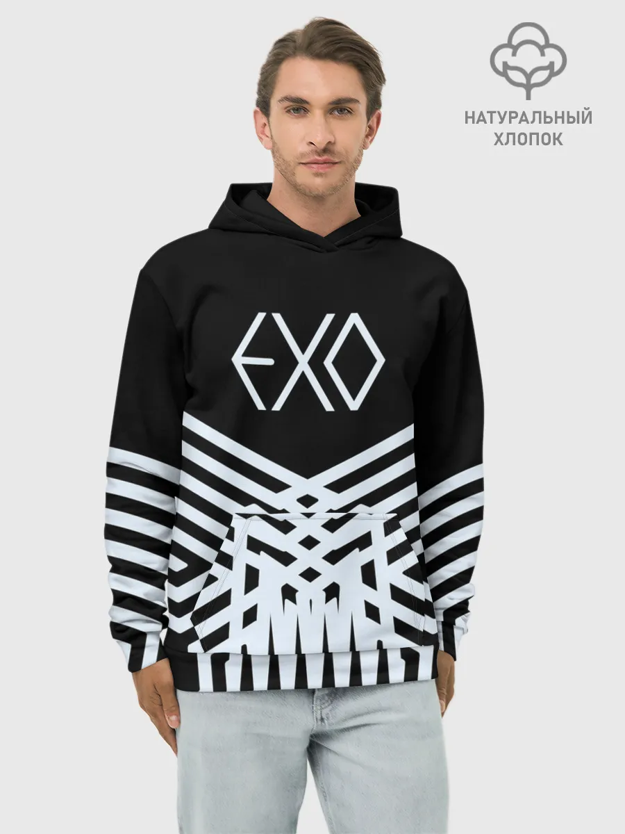 Худи мужской база хлопок / EXO