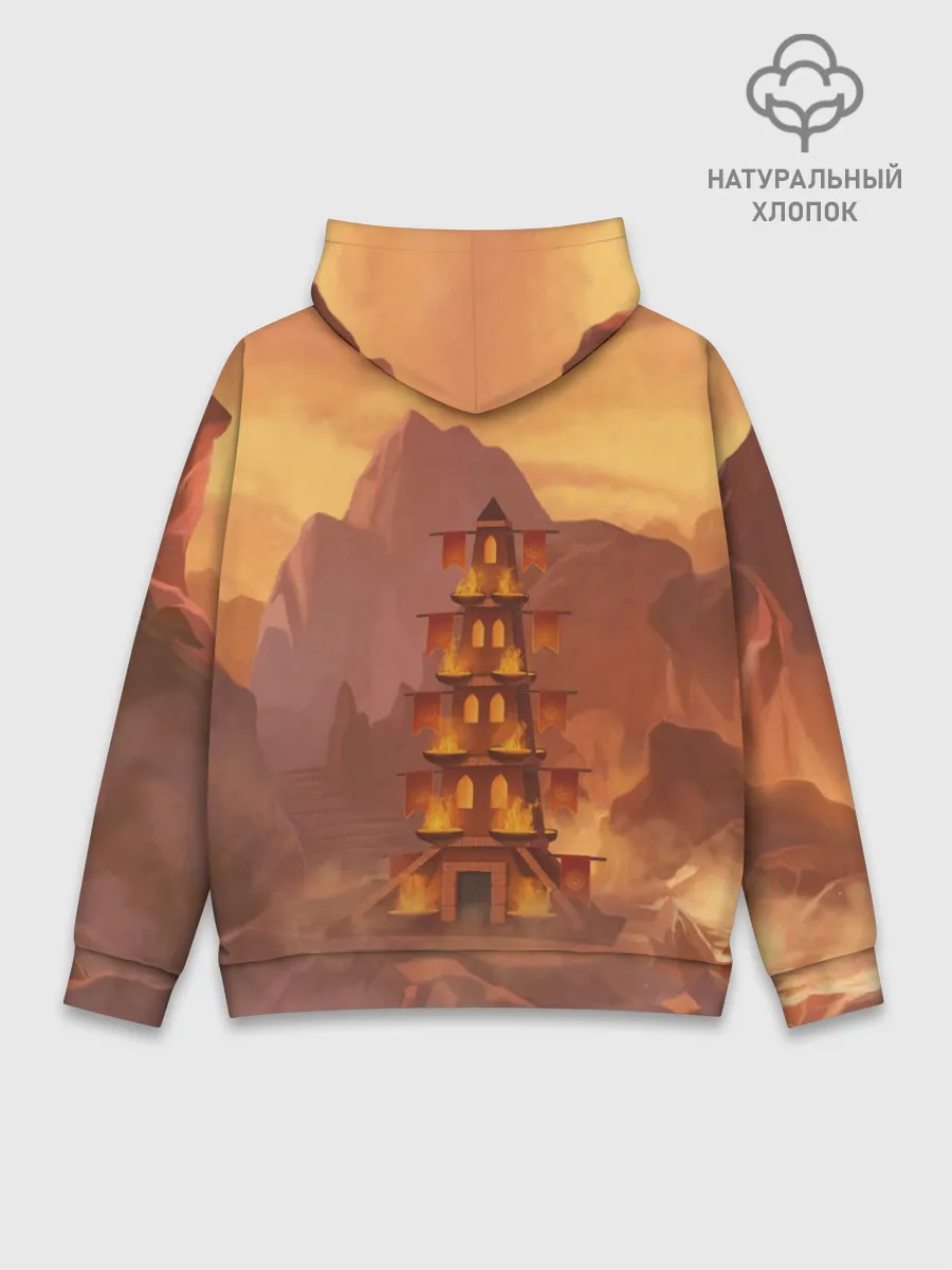 Худи мужской база хлопок / Сэр Троглодит - Демон, инферно