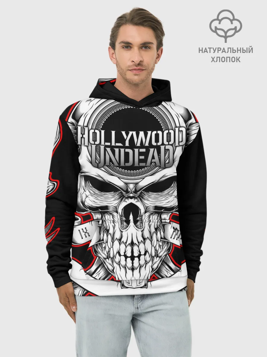 Худи мужской база хлопок / Hollywood Undead