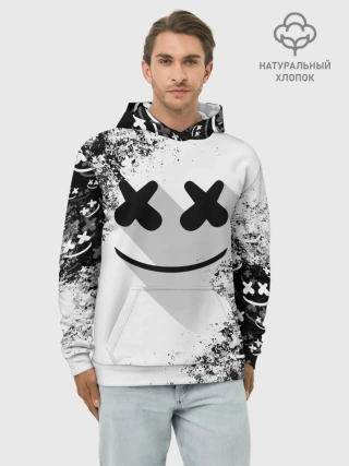 Худи мужской база хлопок / Marshmello