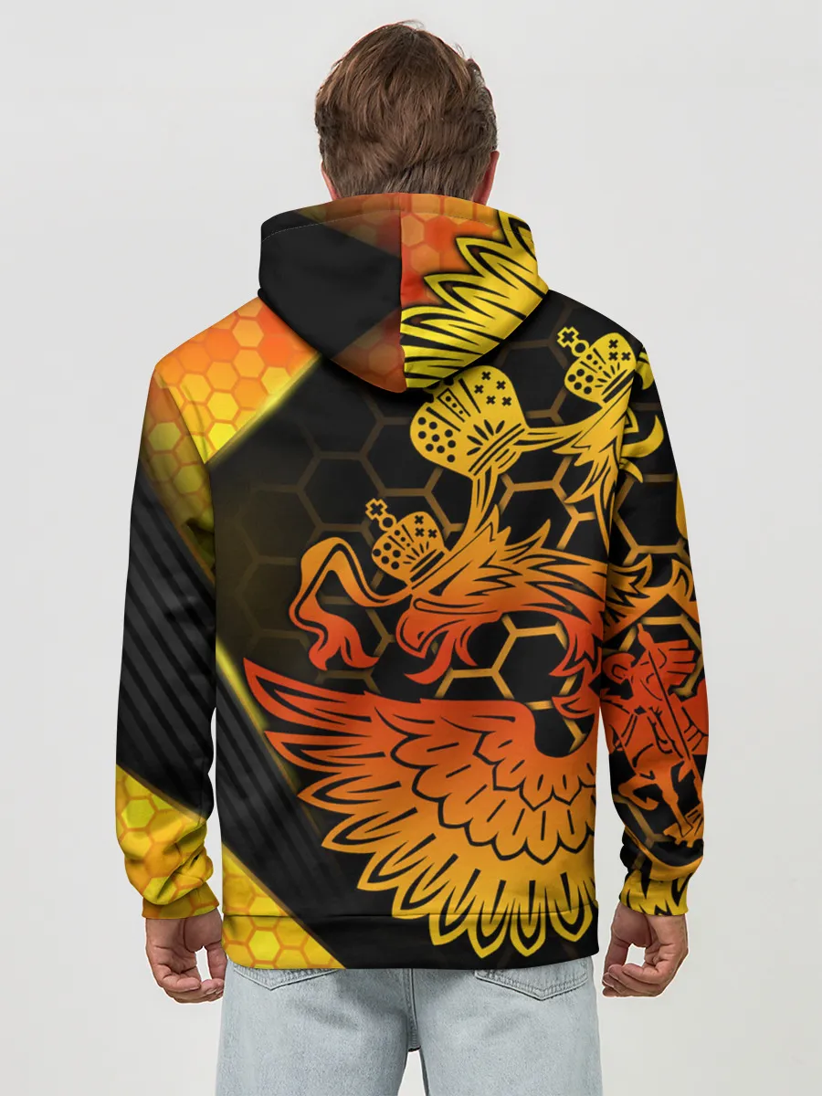 Худи мужской база хлопок / RUSSIA Lifestyle