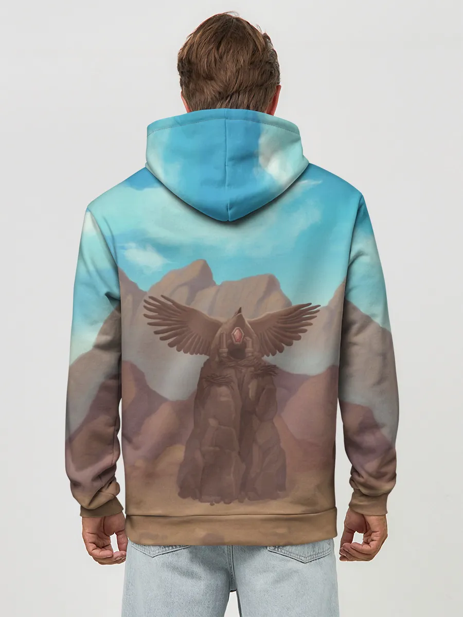 Худи мужской база хлопок / Сэр Троглодит - Варвар