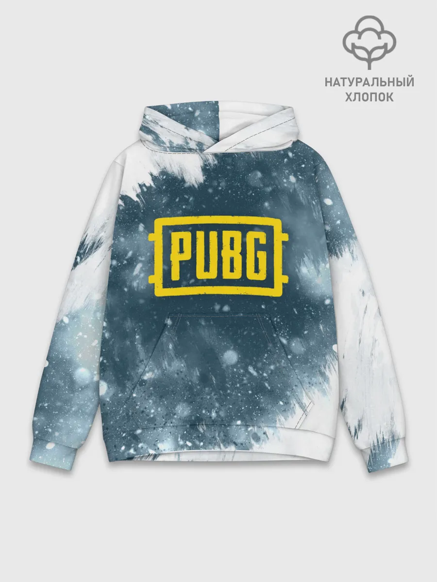 Худи мужской база хлопок / PUBG BW